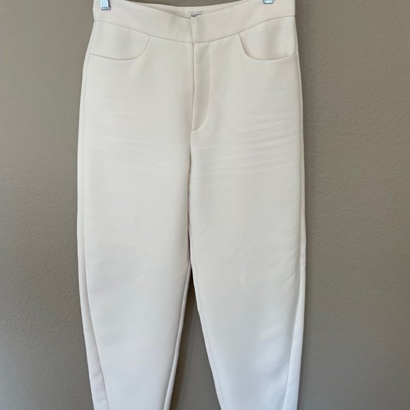 Toteme Novara Trousers Ivory Twill - Size S - Picture 3 of 5